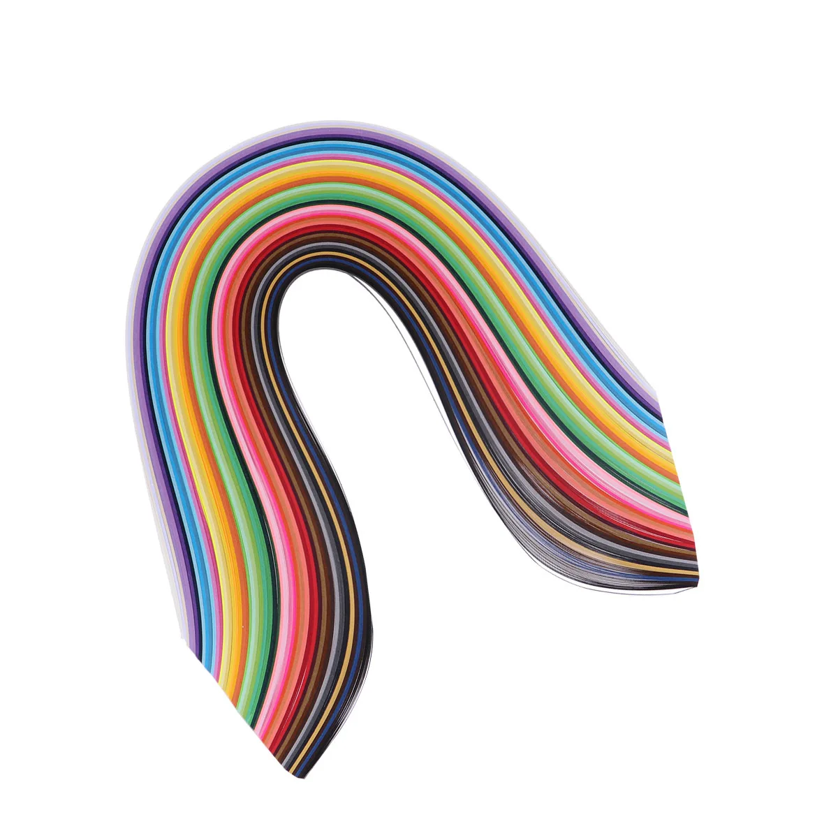 500 Pieces Paper Quilling Strips 50 Colors Set for Creative Crafts DIY Handwork Arts Projects 5mm Colorful Design