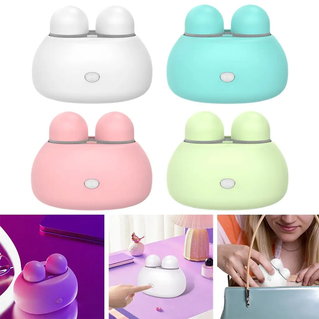 Cute Rabbit Lens Cleaner High Vibration for Soft And Rigid Lenses Cleaning Machine Washer Eyes Care