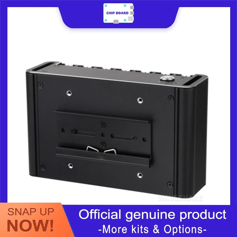 Waveshare Jetson Orin Aluminum Passive Cooling Enclosure with Power Button for Nano NX Module