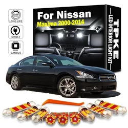 TPKE per Nissan Maxima 2000-2010 2011 2012 2013 2014 accessori per auto Canbus senza errori LED interni lettura mappa Kit luce cupola