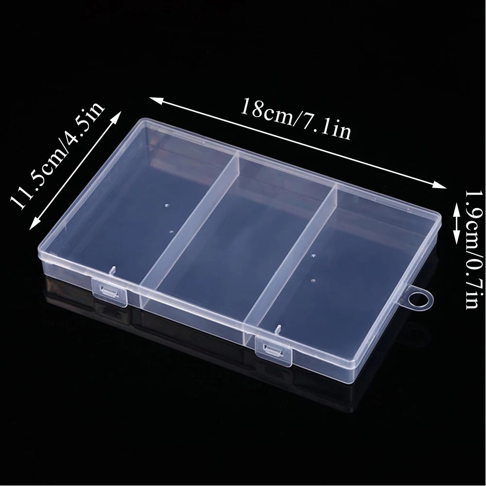 3 Slots Plastic Jewelry Boxes Cross Stitch Sewing Supplies Storage Beads Bracelet Craft Organizer Container Box Packaging Case