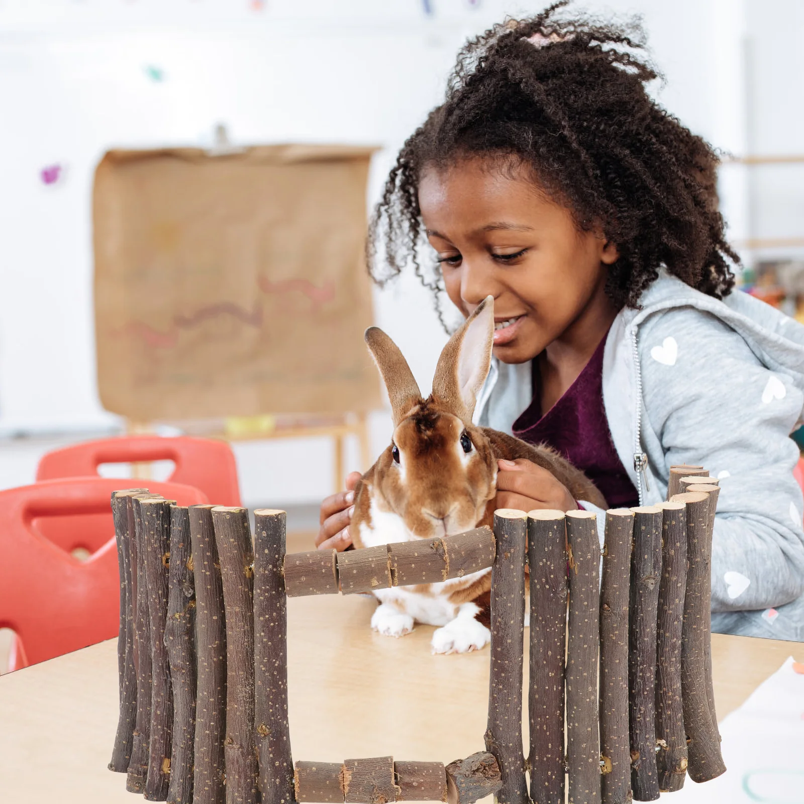 Wooden For Hamster Turtle Small Animals Durable Eco-Friendly Chew Shelter Grinding Teeth Playpen Prop Hamster Shelter Small Pet