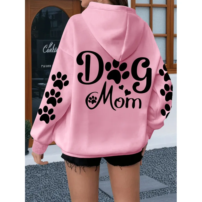 

Женская толстовка с принтом: комфортный крой, морской цветочный принт, весенняя мода, повседневная уличная одежда