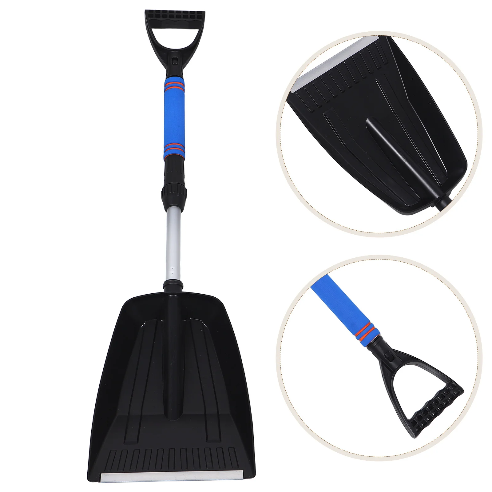 

Telescopic Snow Removal Tool Heavy Duty Adjustable Detachable Ice Scraper for Vehicle Suv Truck Outdoor Paths Compact Space