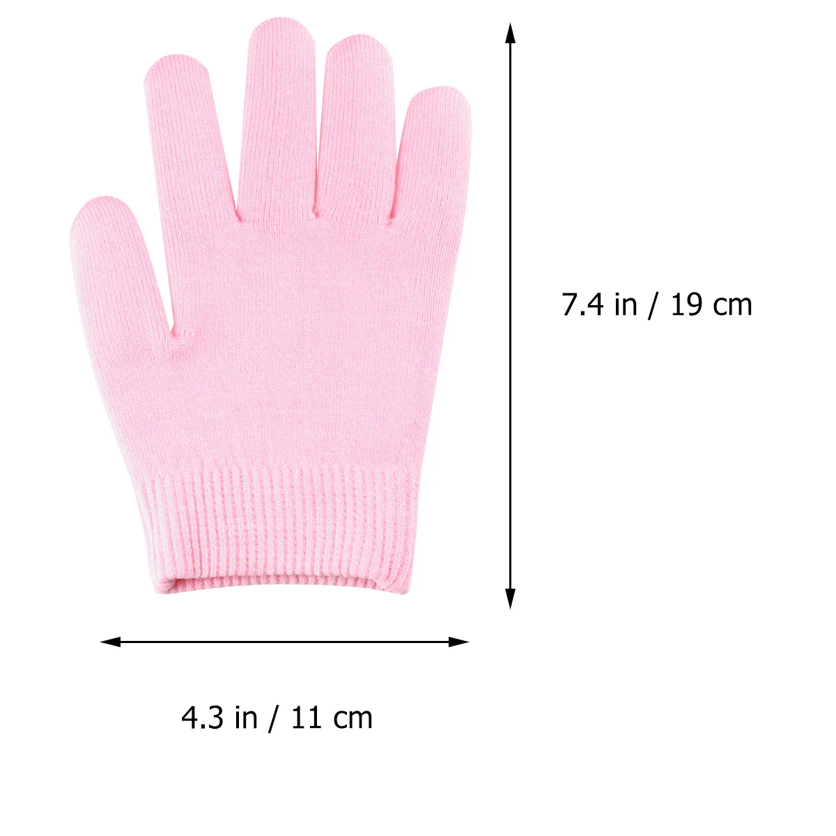 

2Pair Spa Gel Gloves Socks Set Moisturizing Treatment Hydrating Repair Dry Rough Hands Feet Skin Pink Hydrating Glove