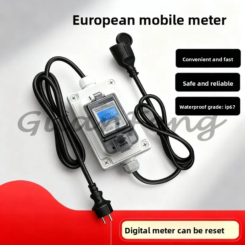 Mobile electronic ammeter, standard instrument for measuring charging current of RVs, yachts, and automobiles