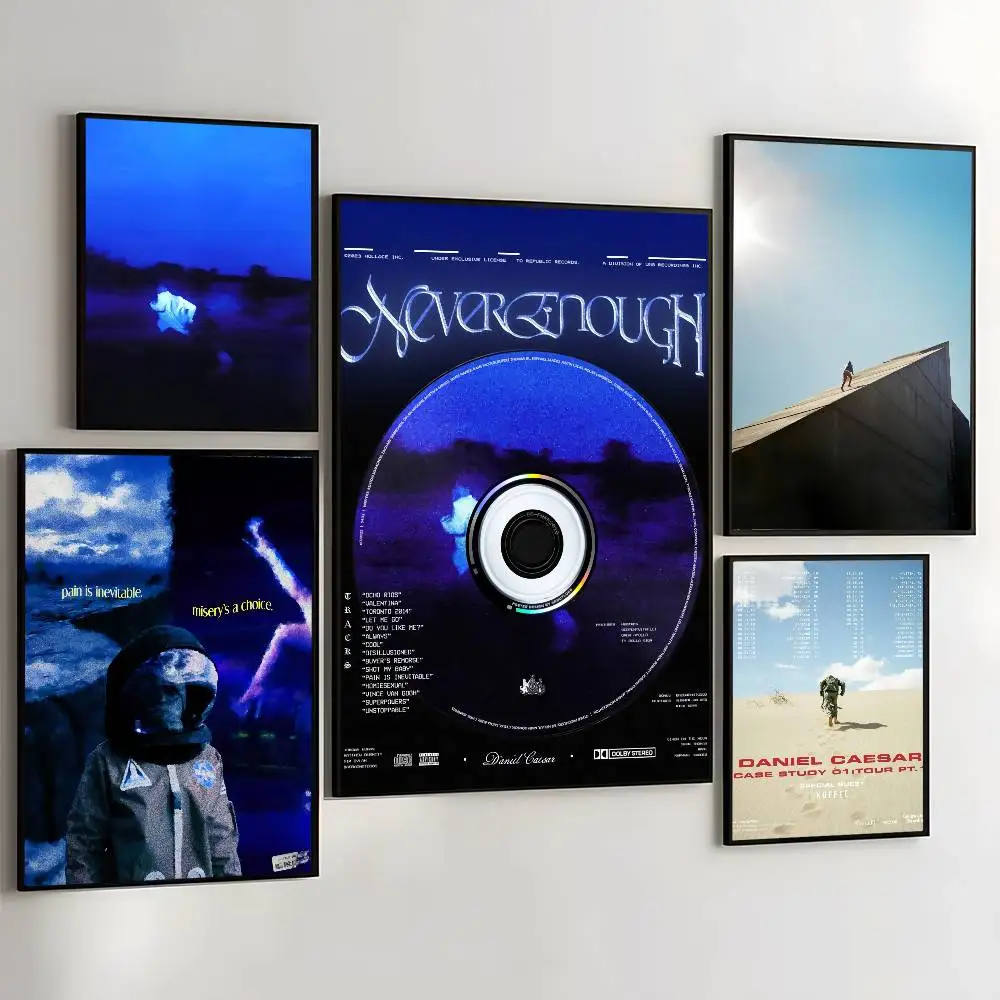 D-Daniel Caesar Music Album Freudian Poster Art With Prints Home bedroom living room decoration gift