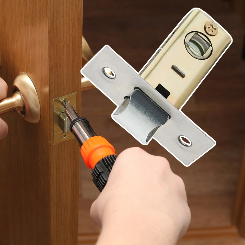 Bedroom Locks-Latches Internal Doors Tubular-Door-Latch Replacement Hardware Kit Universal Door-Latch Smooth-Action Upgrading