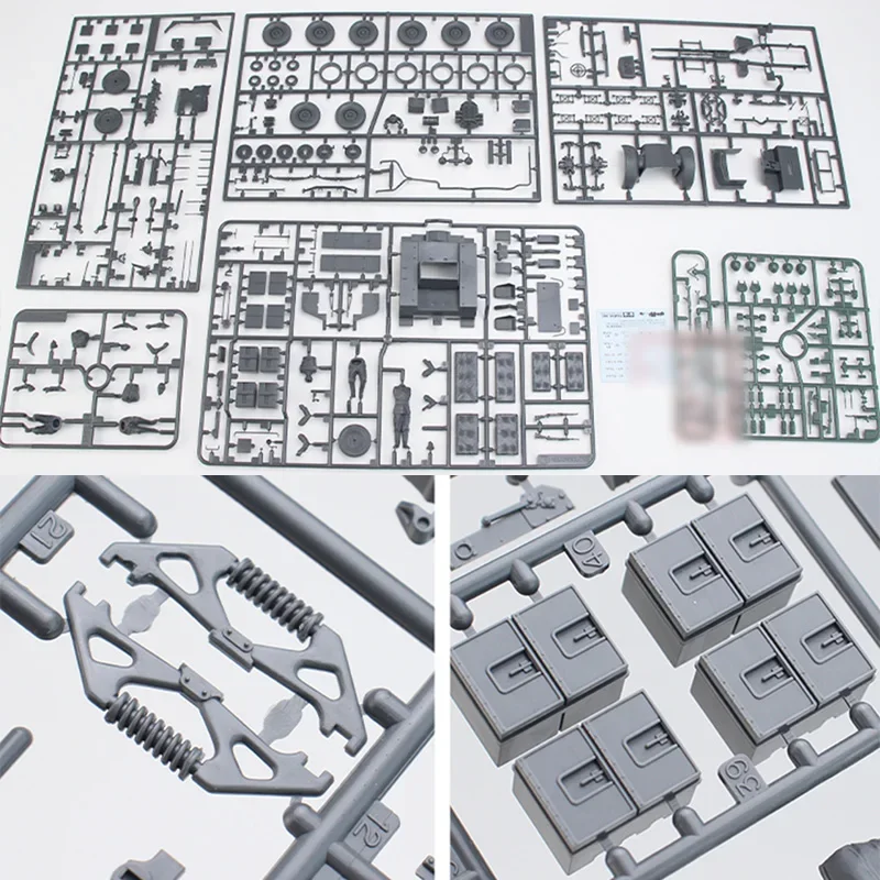 TAMIYA assembly model kit 35259 German Krupp Protze trailer and 37mm anti tank gun 1/35