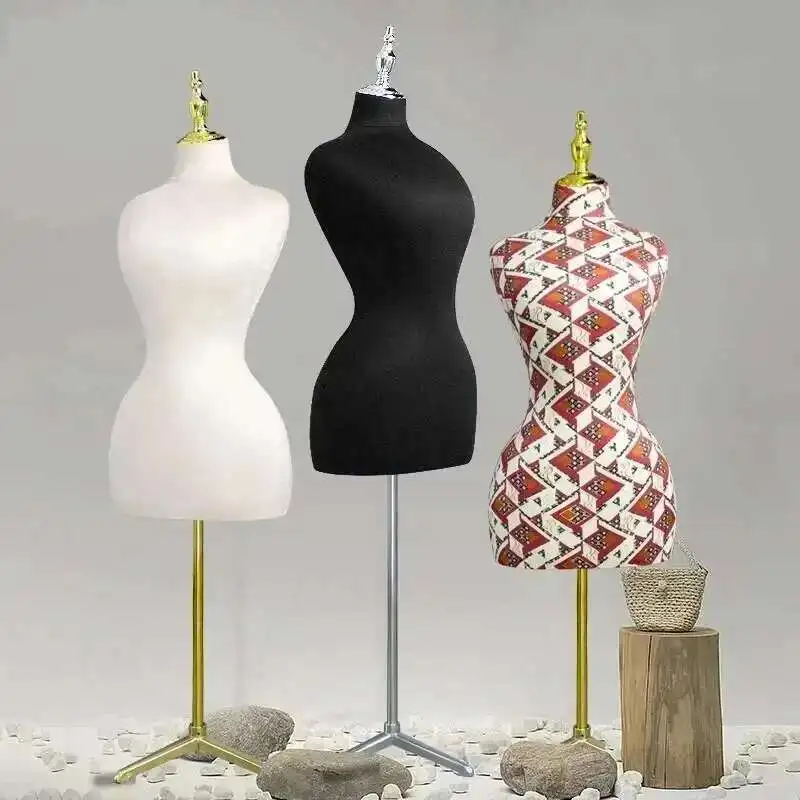 

Large-size Half-length Cloth Mannequins European Clothing Store Sexy Figure Display Stand Female Half-length Fake Mannequin C