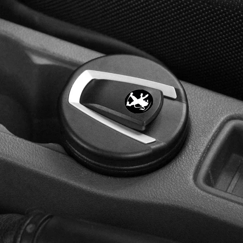 Cenicero de ABS para coche, accesorio de almacenamiento dividido a prueba de humo, impermeable, para Peugeot 3008, 206, 308, 207, 406, 407, 408,