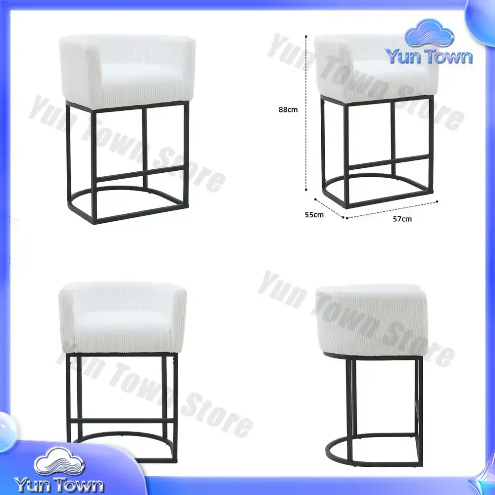 Sillas De Bar Commercial Metal Frame White Bar Stool Comfortable Counter Height Bar Stools