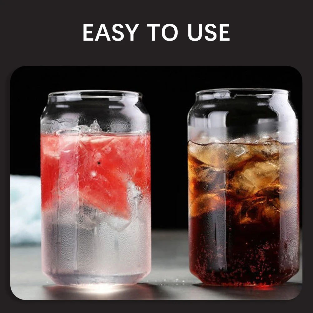 

2 шт., стеклянная чашка, прозрачный контейнер для воды для сока, пива, чая, кофе, мороженого, креативные кружки для питья, украшение стола, идея подарка