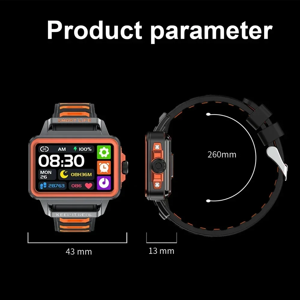 LOKMAT Moda Esporte Pulseira, Rastreador de Fitness Relógio Digital Monitor de Freqüência Cardíaca Relógio Inteligente Relógio Colorido para Android iOS Phone