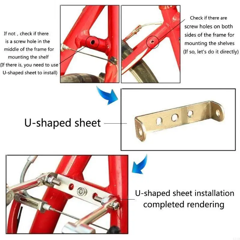 

Bike Cargo Rack Rear Bike Rack for Back of Bike for Carrier Rack Quick Release Mountain Road Rear Rack