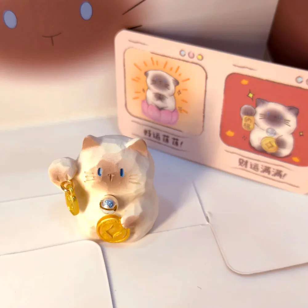 MINISO Cat Mood Blind Box - Cute Pet Desktop Decoration, Cartoon Ornament, Birthday Gift & Collectible Toy