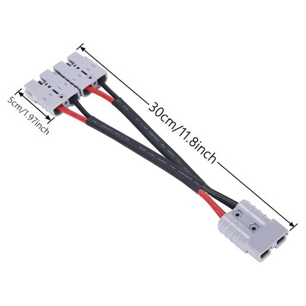 A02Q-50A For Anderson Plug Connector Dual Y Adapter Battery Power Connector Forklift Power Plug Connector With 6MM Car Cable