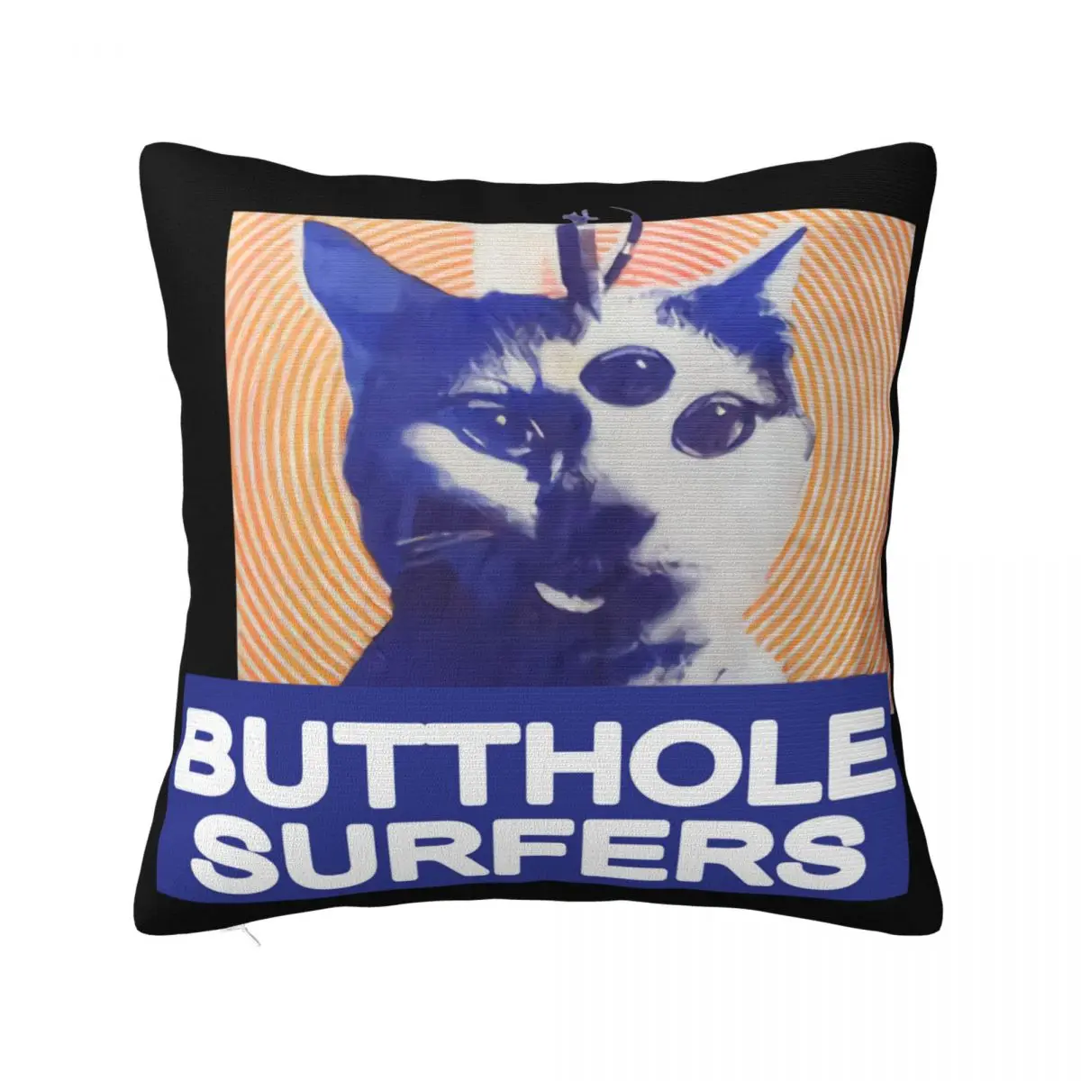 Butthole Surfers Band 3 Eyed Catcotton Reprint White Men S 4Xl Yy267 Splicing Low Price Middle Aged Pillow Case