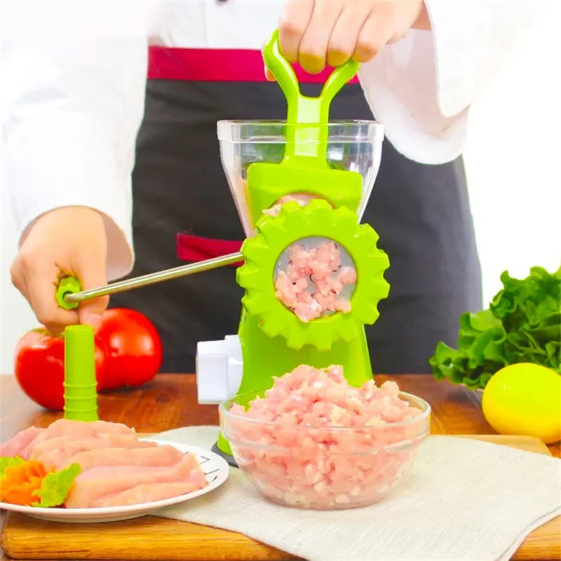 Multifunction Manual Meat Grinder Stainless Steel Blade Home Cooking Machine Mincer Sausage Machine Food Grinder Sausage Maker