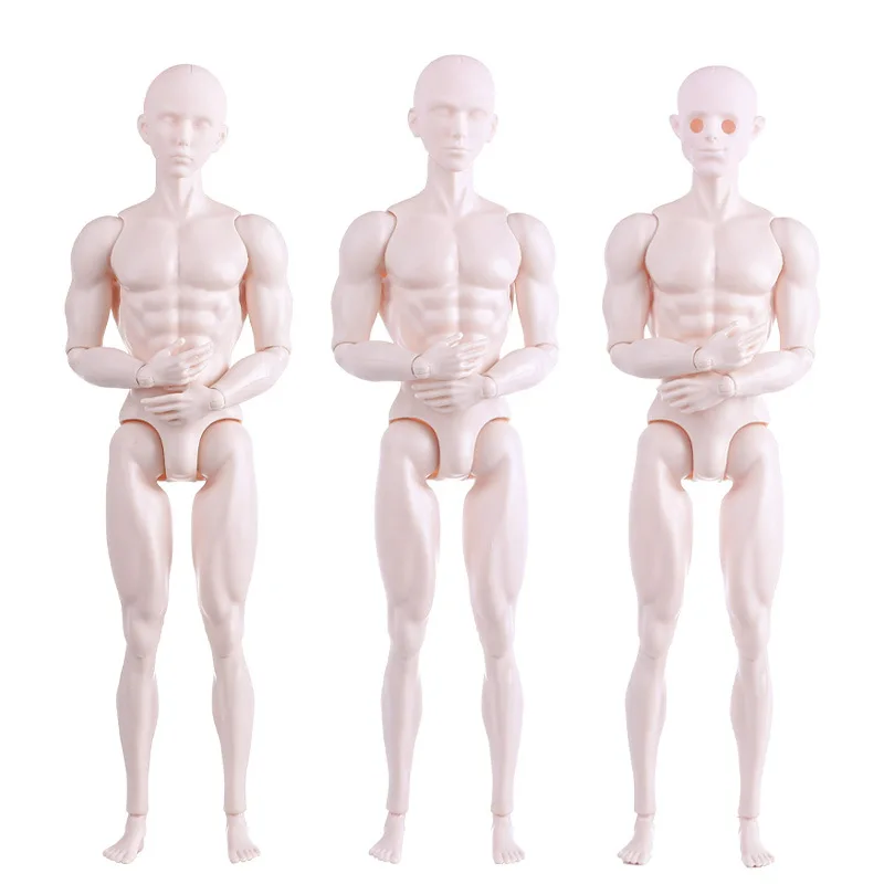 35cm Soldier Muscle Man Cool Doll 1/6 Supermodel Sports Muscle Large Size 13 Joints Movable White Skin Action Figure DIY Toy