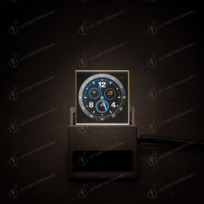 Advanced Transparent Display Multifunctional Creative Desktop Clock Weather Station Tech Ornament