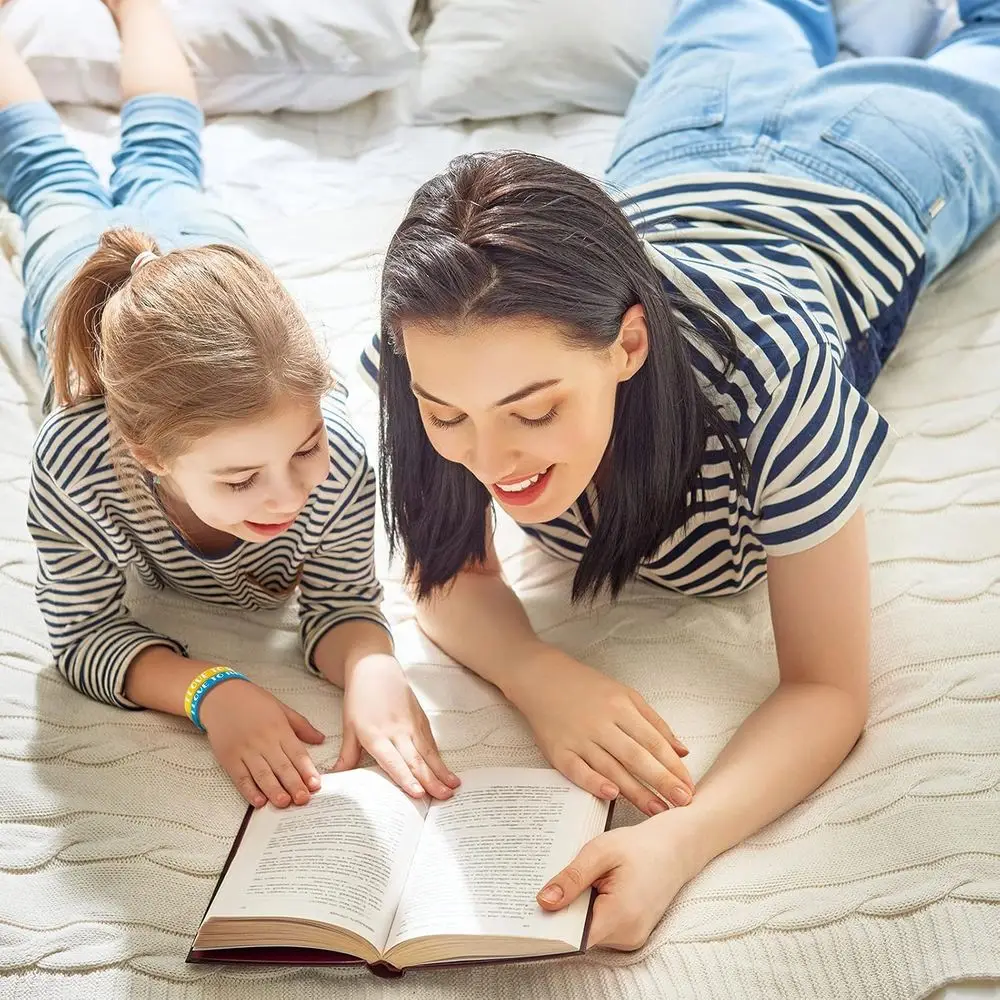 Inspirational Silicone Wristbands for Reading Enthusiasts: Vibrant Classroom Rewards & Party Favors