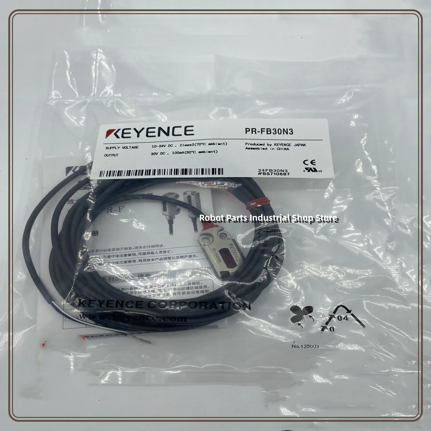 New original Keyence Optoelectronics Sensor PR-FB30N1 PR-FB30N3 PR-FB30P3 PR-FB30CN PR-FB30CP PR-FB30C3PL