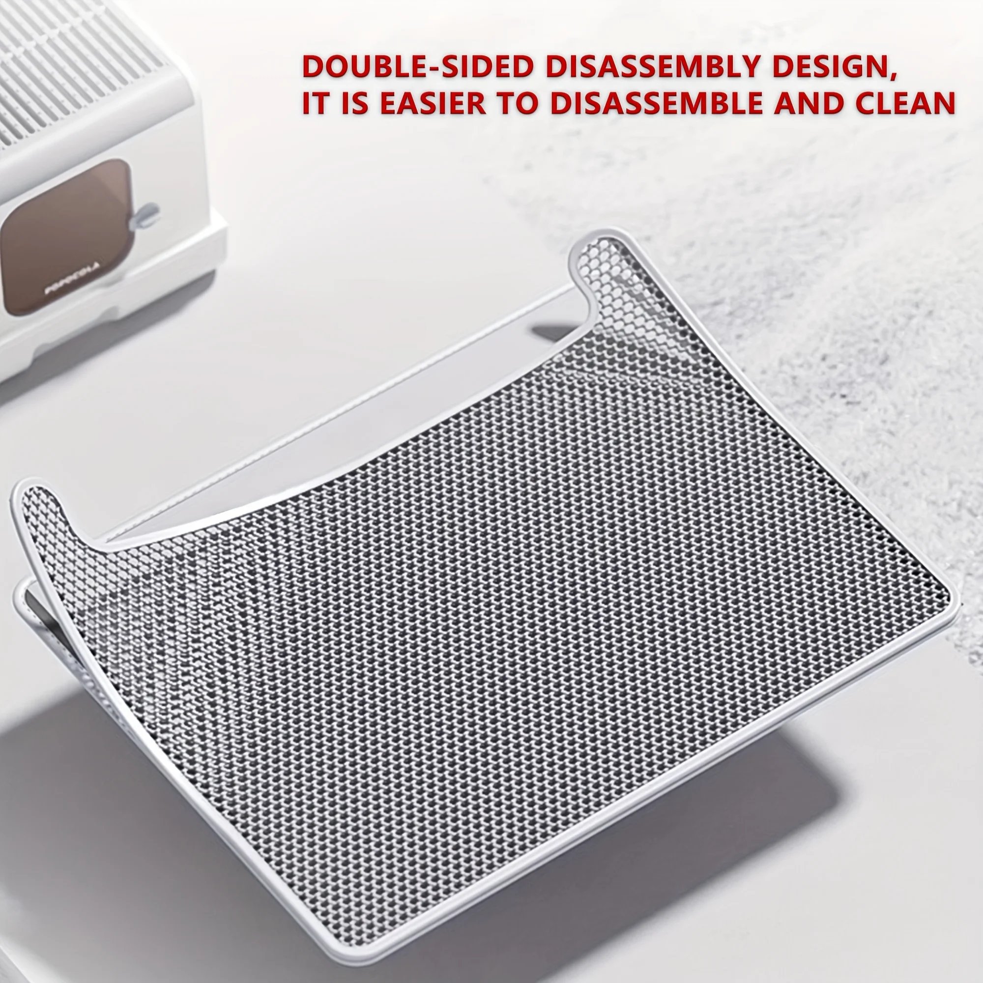 Anti Tracking Cat Litter Mat Double Layer Filter Design Effective Prevent Sand Scatter Washable Non Slip Household Cat Cleaning