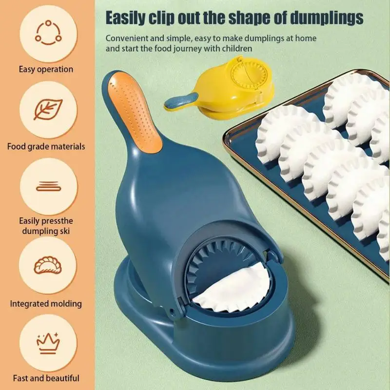 [S][2-in-1 Press]Dumpling Maker Dough Press Wrapper Mold Creation Kitchen Essential Easy-Clean Cooking Tool Versatile