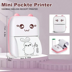 Mini hd thermal printer portable label, endurance bluetooth printer for student error title Note, wrong pocket inkless 9 Main Sales Mini Termal Printer Portile - №2