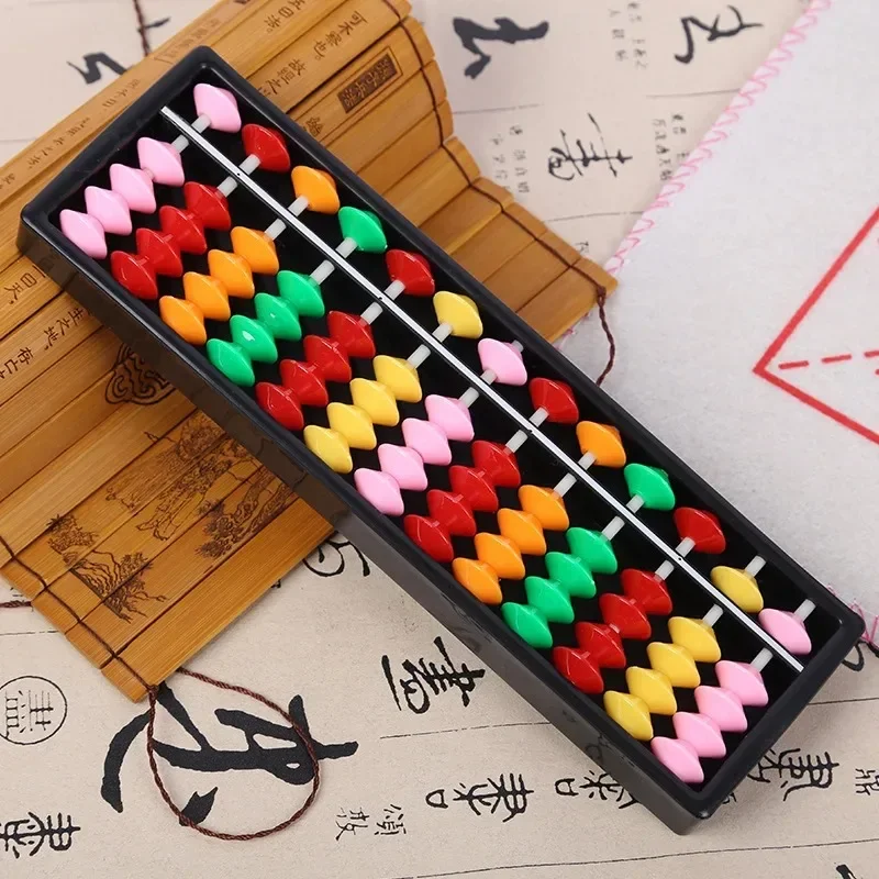 Montessori aritmética Soroban colorido grânulos brinquedo para crianças, matemática aprendizagem brinquedo, matemática educação, chinês Abacus