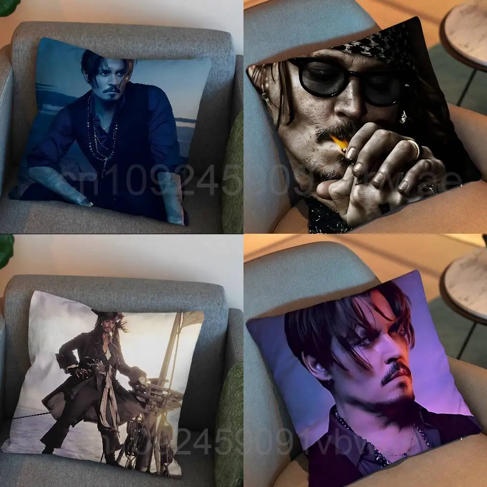 

Regression Johnny Depp Pillow Case Sofa Living Room Bedroom Headboard Backrest Cushion Square Cushion Nap Time