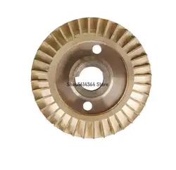 Gold Tone Brass Water Pump Spare Part Impeller 78mm