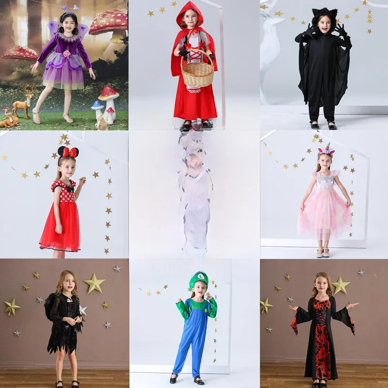 

k Ангел Красная Шапочка Суд Костюм Одежда для выступлений для детей Хэллоуин Наряд Съемная модель из полиэстера...