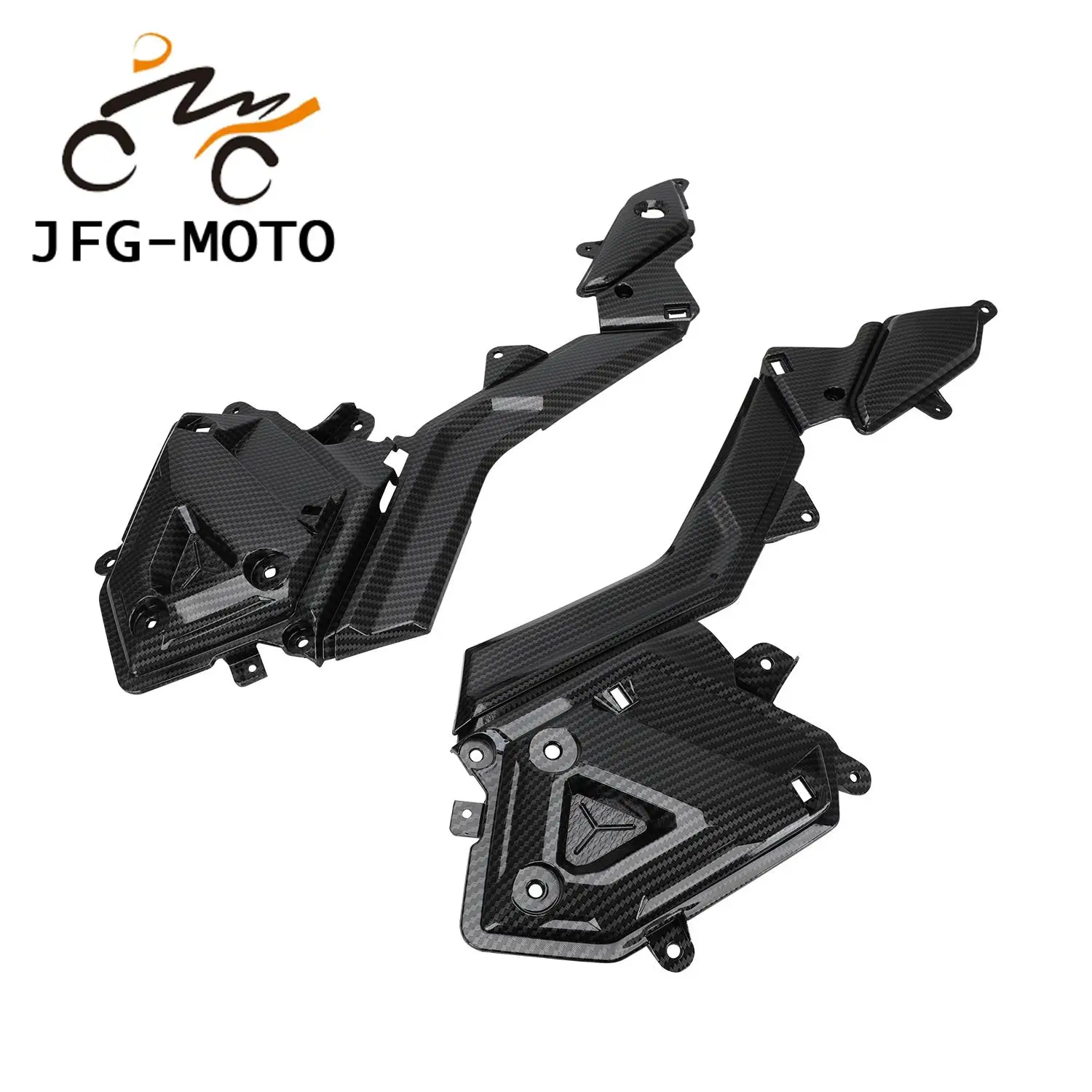 Motorcycle Accessory Side Cover Lower Connecting Strip Carbon Fiber Pattern Side Cover Connection For Honda MSX125 GROM125 16-20