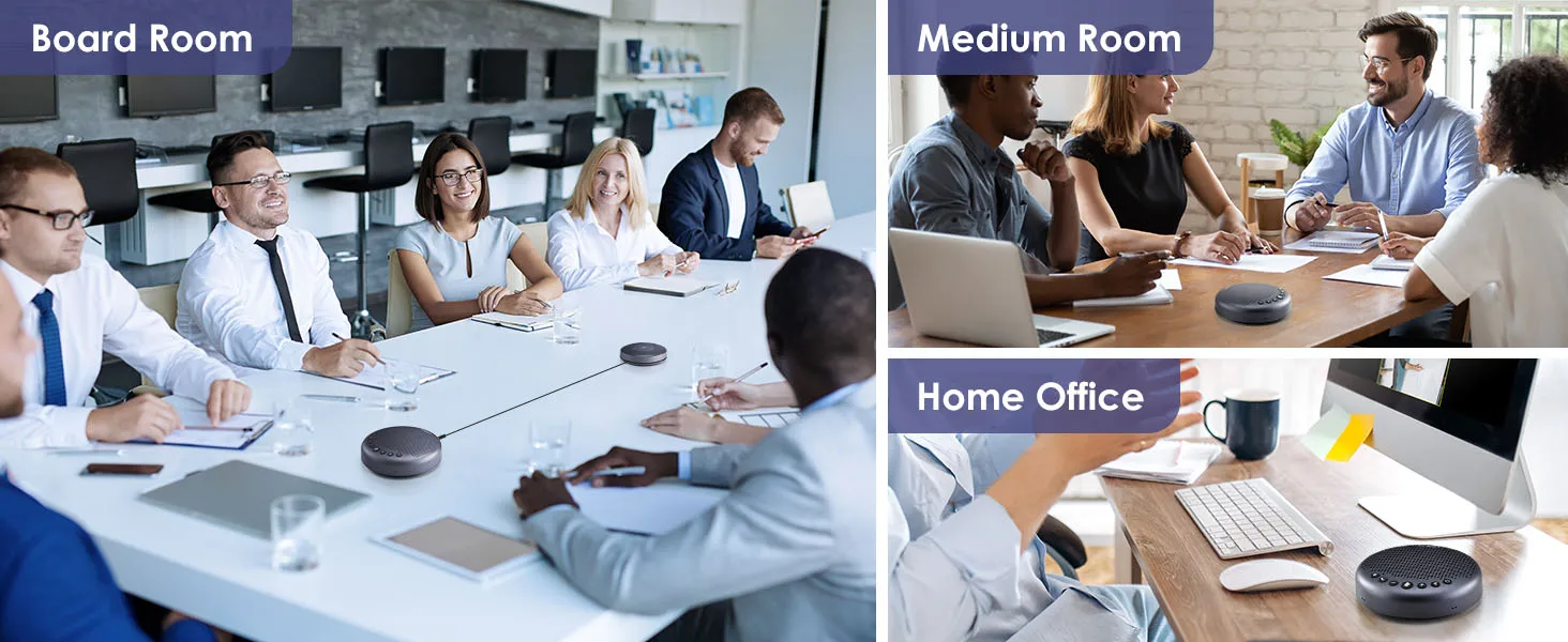Bluetooth-Freis prec heinrich tung Konferenz USB-Lautsprecher emeet luna plus Kit-Lautsprecher telefon mit 8 Mikrofonen 360 ° Sprach aufnahme für das Home Office – Detail 12
