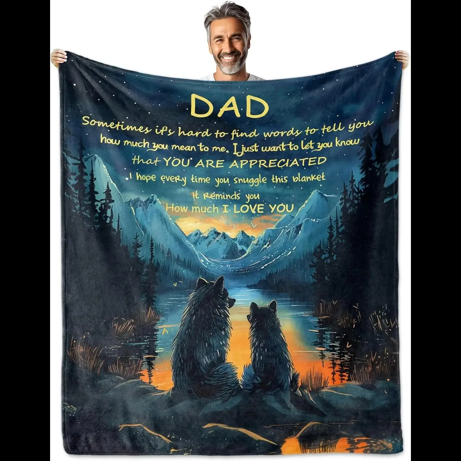 

Персонализированные пледы идеально подходят для папы, мамы, дедушки, бабушки, идеальные подарки на День отца, День матери, день рождения, юбилея Tha