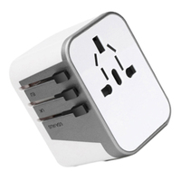 Universal Plug Socket Power Charger Adapter 4 USB White Conversion Plug Universal Travel Plug Adapter Multi-country