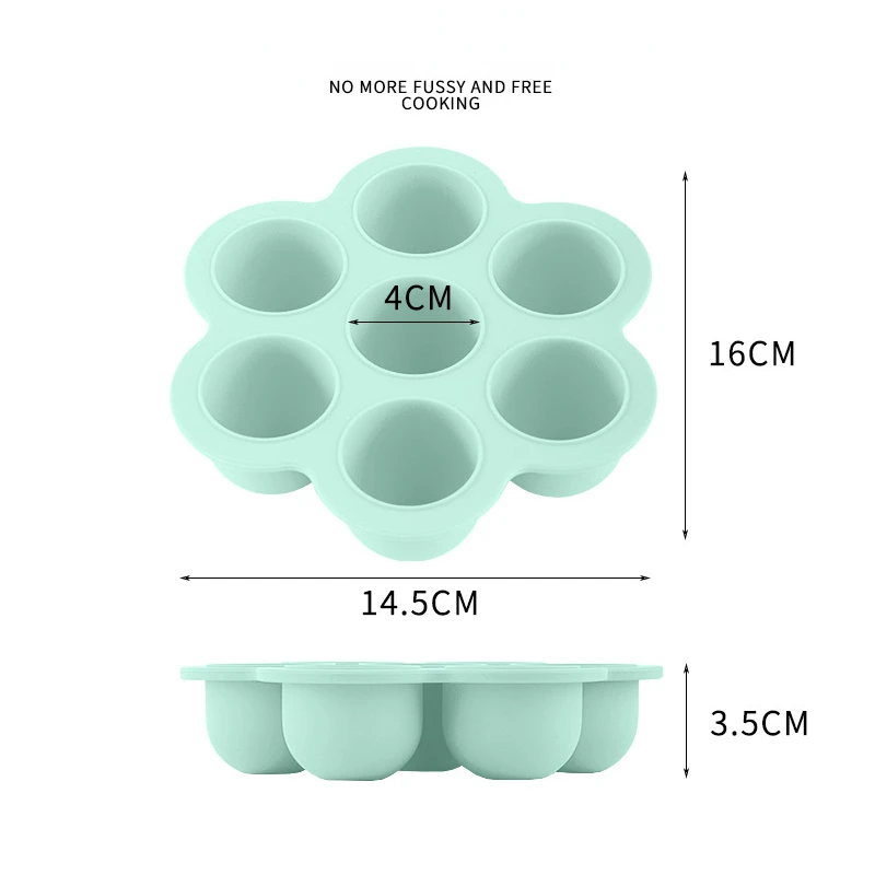 Silicone Weaning Baby Food Freezer Tray 7 Pots Storage Container w Lid BPA Free Baby Food Container Storage Formula Dispenser