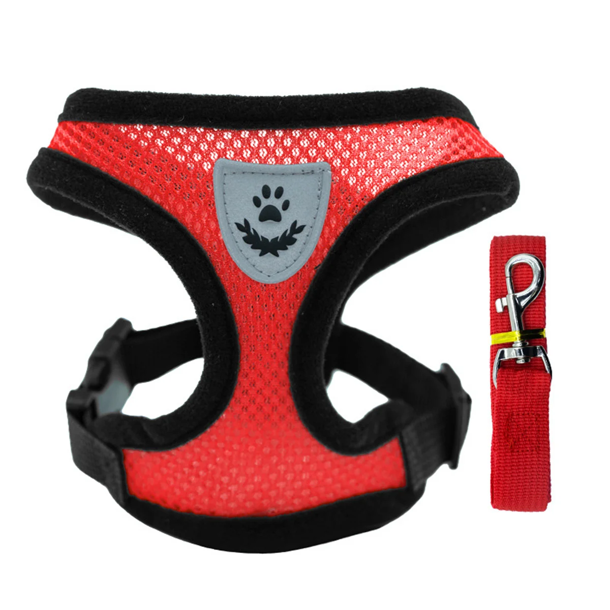 Puppy Cat Vest Harness With Leash Breathable Mesh Pet Chest Straps For Chihuahua York Harnesses Reflective Bulldog Walking Leash