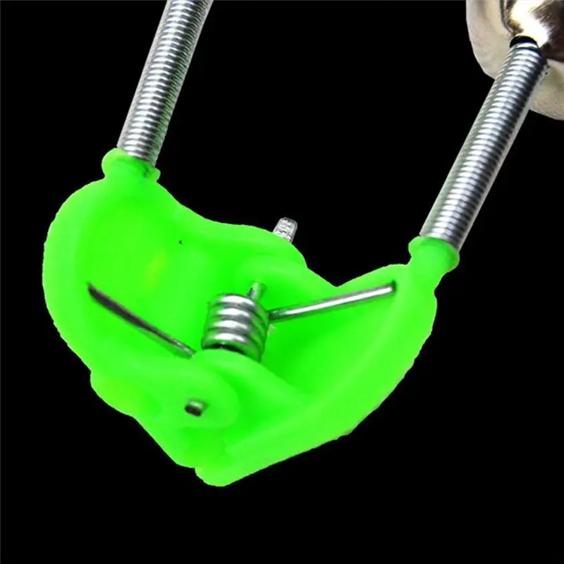 موضة ~ 300 قطعة معدات صيد الأسماك جرس مزدوج جرس الصيد إنذار البحر القطب المشبك جرس الصيد رود المشبك تلميح كليب Bellsaccessories