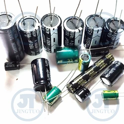 Electrolytic Capacitor 450/400/250/200/160V 2.2/3.3/4.7/6.8/8.2/10/15/22/33/47/68/82/100/120/150/180/220/330/470UF