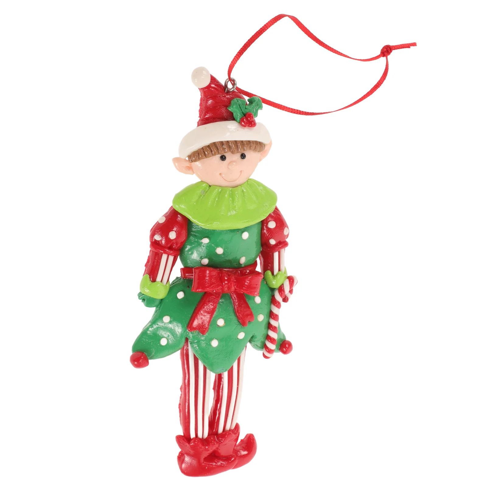 

Christmas Clay Elf Ornaments Candy Xmas Tree Hanging Decorations Pendant Holiday Party Supplies Christmas Ornaments