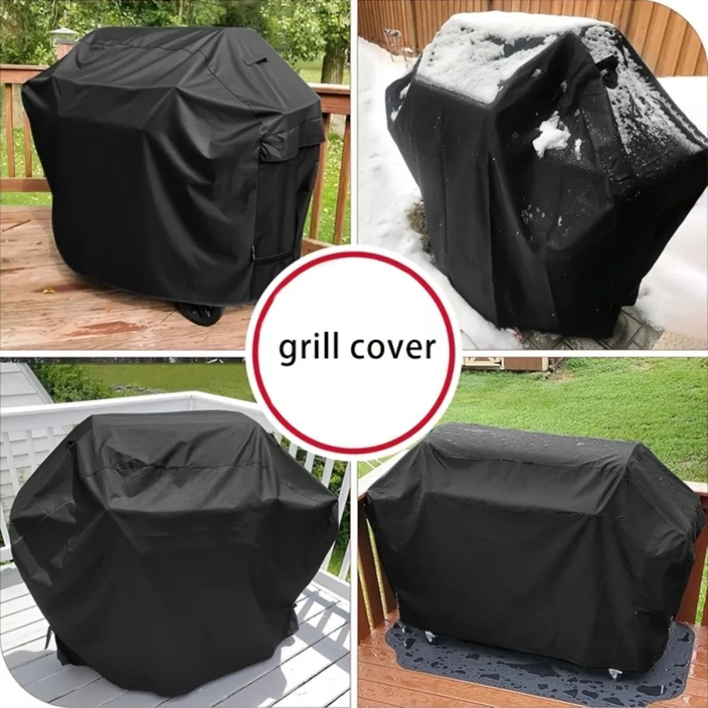 BBQ Cover, 58 Inch Outdoor BBQ Gas Grill Cover, Waterproof, UV-Proof, Tear-Resistant, Fade-Resistant Material