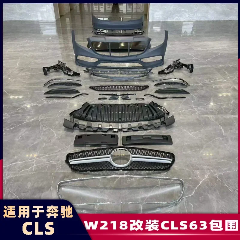 

Adapted to CLS class W218 modified CLS63 surrounded by 12-18 upgraded AMG tail lip tail throat front bar middle net