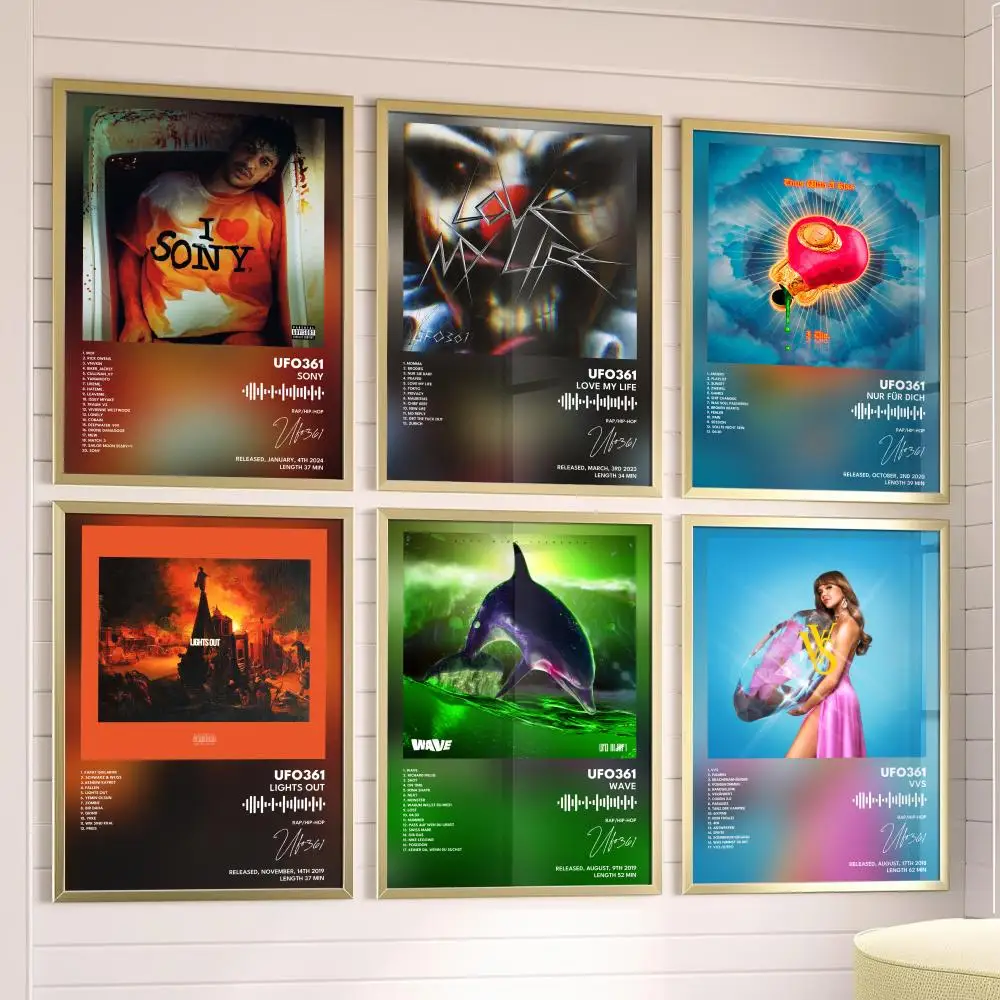 Poster, Musik-Album-Cover für Zimmer, Leinwandgemälde, Kunstdruck, Kunst, Heimwanddekoration, Bild, Geschenk, Ufo361