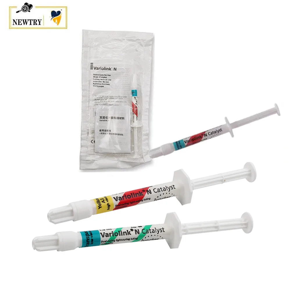 

Ivoclar Dual Cure Resin Luting Cement Original Variolink N Catalyst 1.5ml Dental Restoration Ceramic Veneer Inlay Crown Adhesive