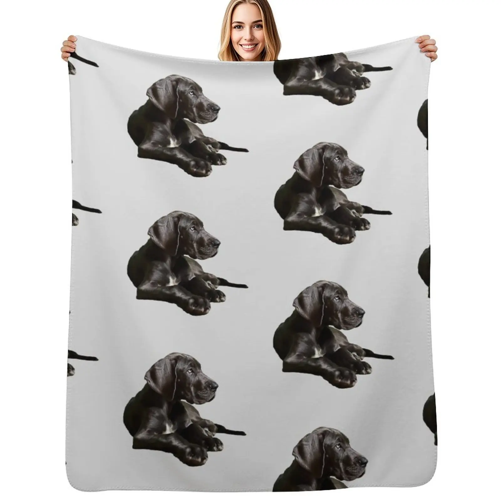 

Black Great Dane - Fantastic Beauty! Throw Blanket Stylish Couch Blanket for Home Living Room