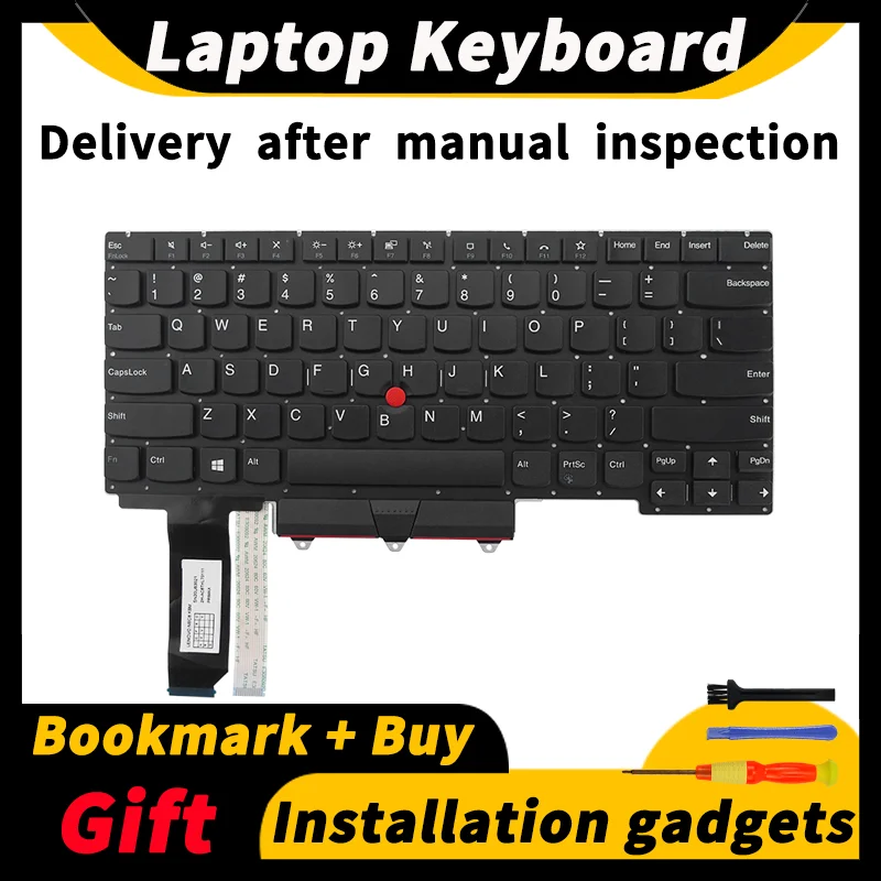 

Laptop Replacement Keyboard for Lenovo ThinkPad E14 Gen2 Gen3 Gen4/R14 Gen2 Gen3 Gen4/S3 Gen2 Gen3 US/UK/PT/SP/FR/DE/BR/NORD/LSP