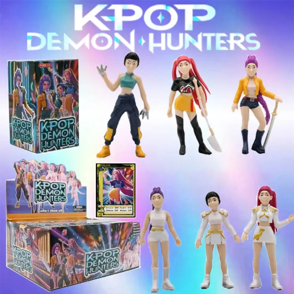 Figuras de acción de cazadores de demonios Kpop, 6 estilos, caja ciega, juguete Derpys Tiger Rumi Mira Zoey Sussy, muñeca para seguidores, regalo sorpresa